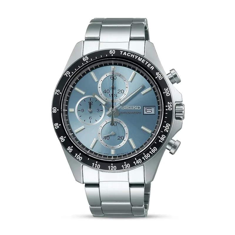 Seiko Spirit Chronograph Ice Blue Dial Men’s Watch | SBTR029